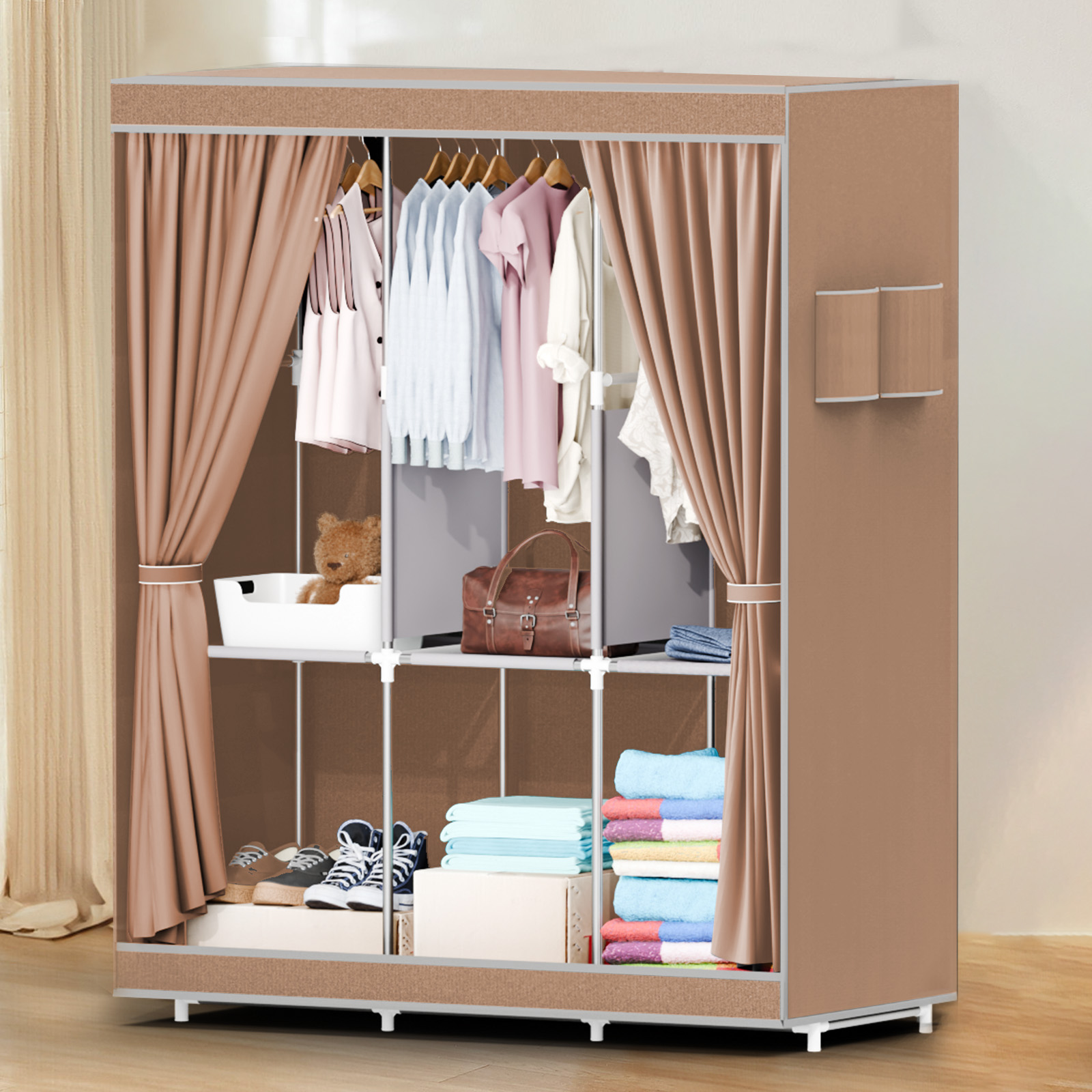 Wardrobe Closet Portable Fabric Cover - Armoire de placard Portable de 51