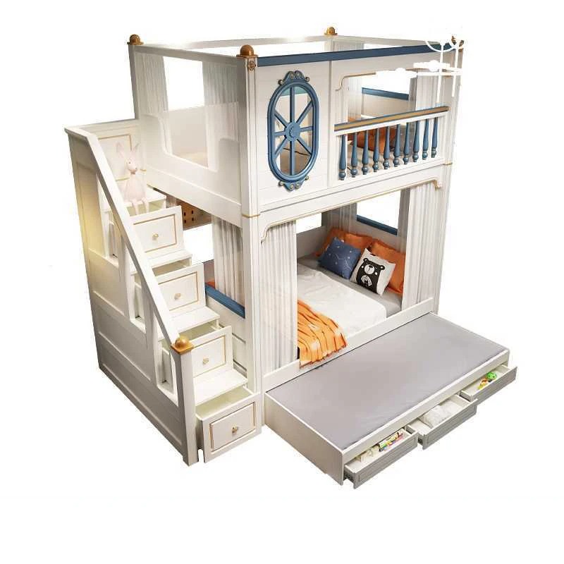 Bunk Bed With Stairs And Slide - -Pour les lits superposés de meubles