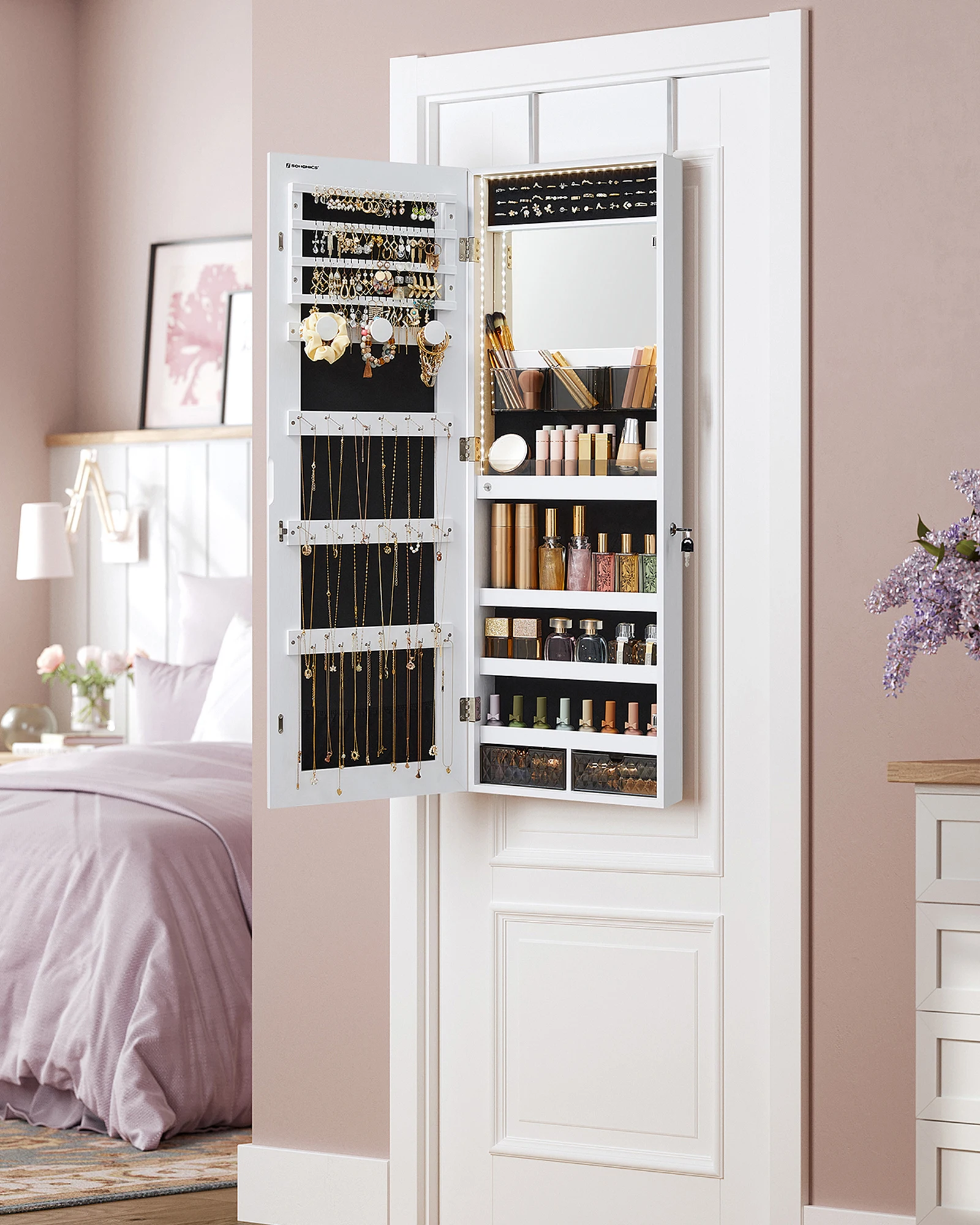 Full Length Mirror Jewelry Armoire - # Armoire à bijoux multifonctionnelle, armoire