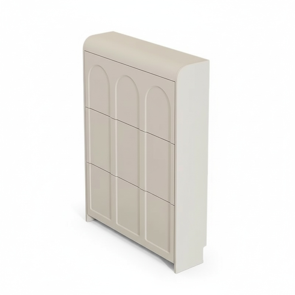 Shoe Rack Cabinet Narrow Entryway - Meuble à chaussures moderne en bois