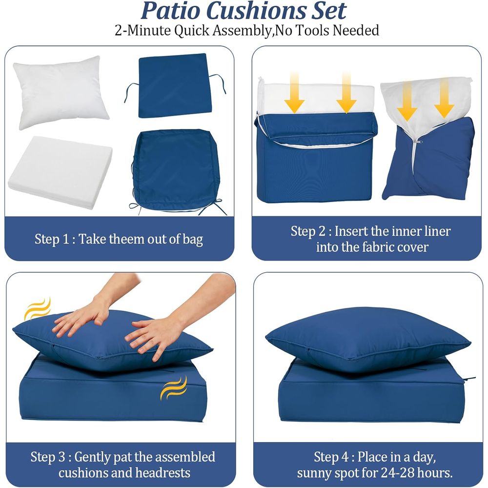 Coussins de siège profonds d'e - Outdoor Furniture avis et prix
