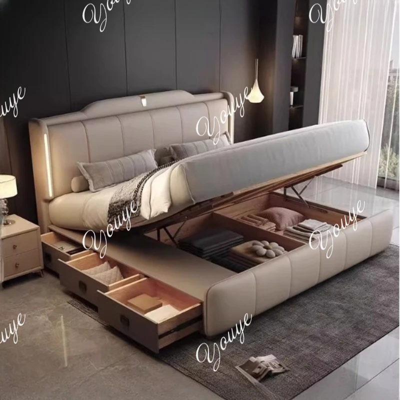 XM 180x200 Cm cadre de lit Dou - King Size Bed Frame With Storage Drawers avis et prix