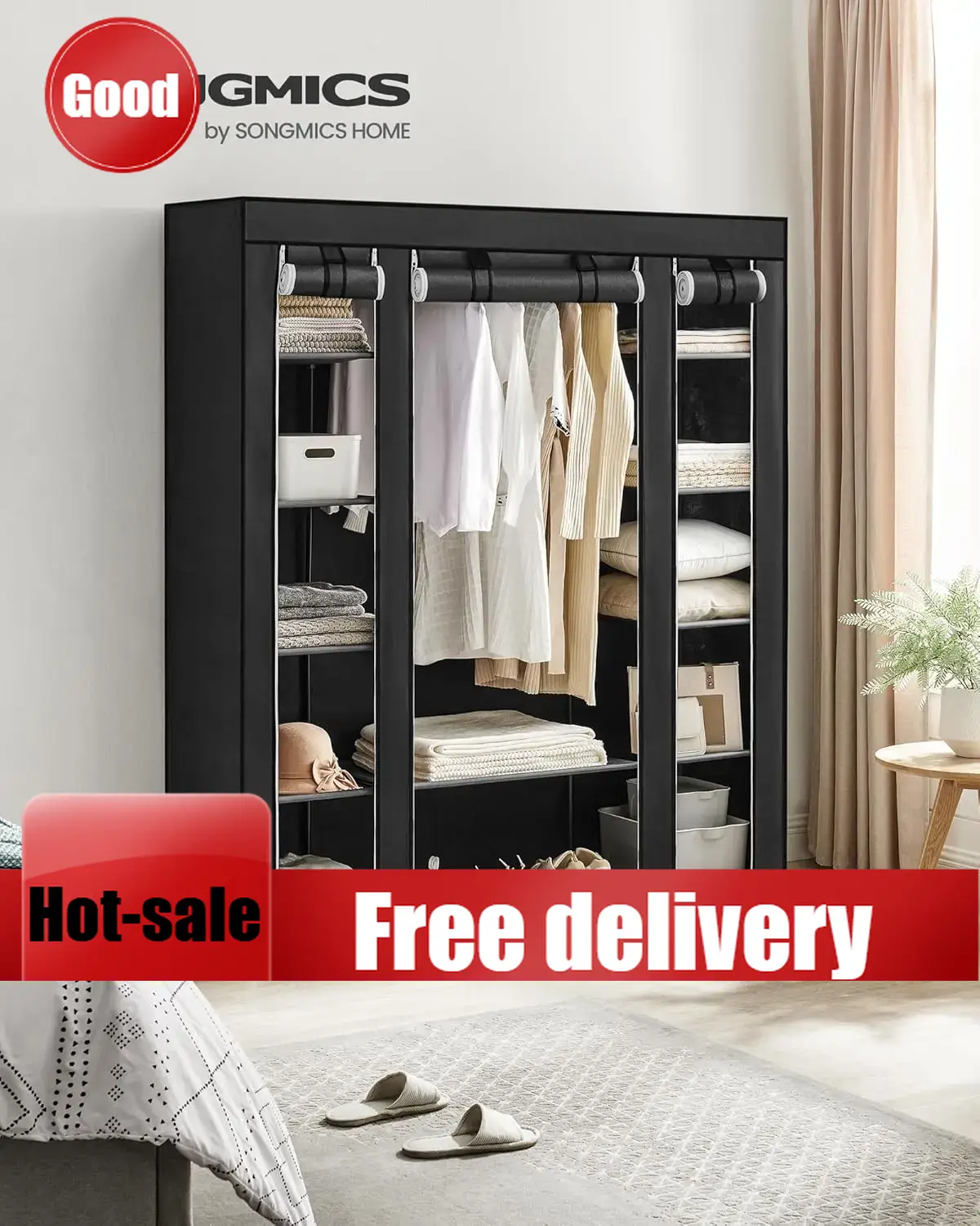 Armoire portable Cheng-Closet  - Wardrobe Closet Portable Fabric Cover avis et prix