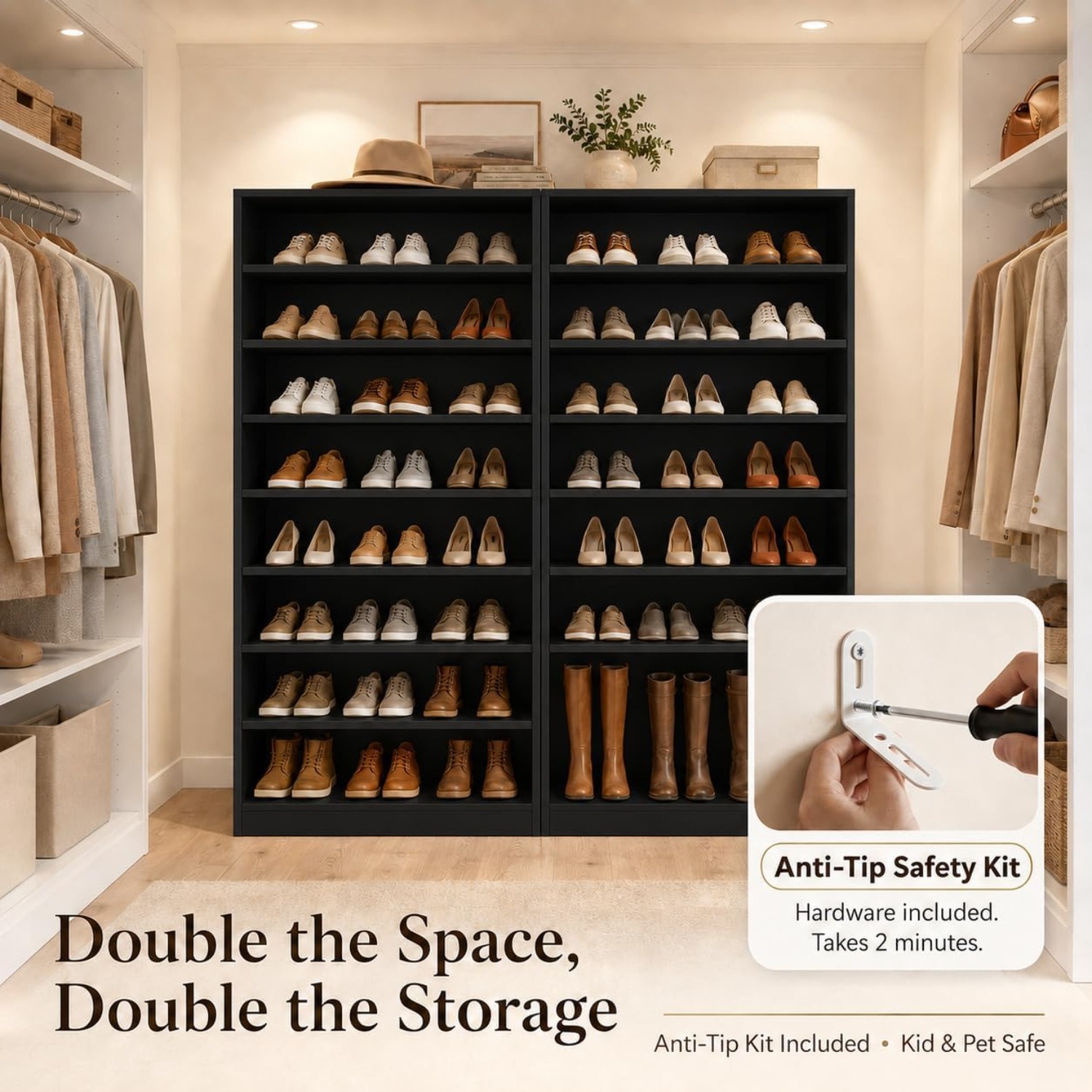 Meuble à chaussures haut à 9 n - Shoe Rack Cabinet Narrow Entryway avis et prix