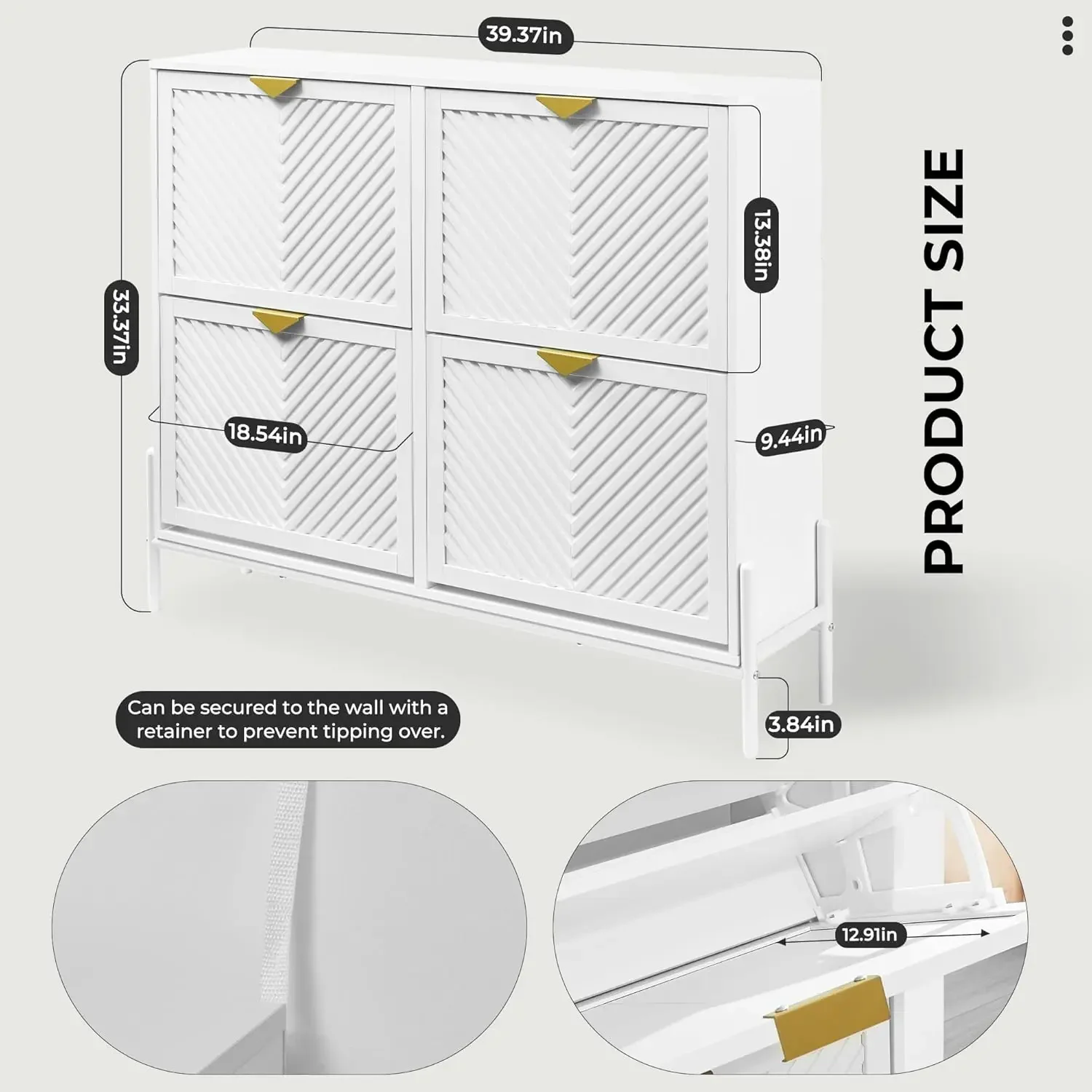 Meuble de rangement pour chaus - Shoe Rack Cabinet Narrow Entryway avis et prix