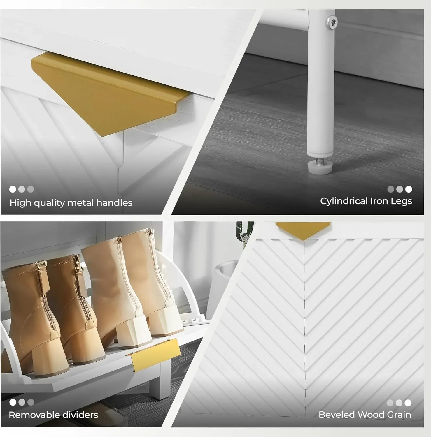 Meuble de rangement pour chaus - Shoe Rack Cabinet Narrow Entryway avis et prix