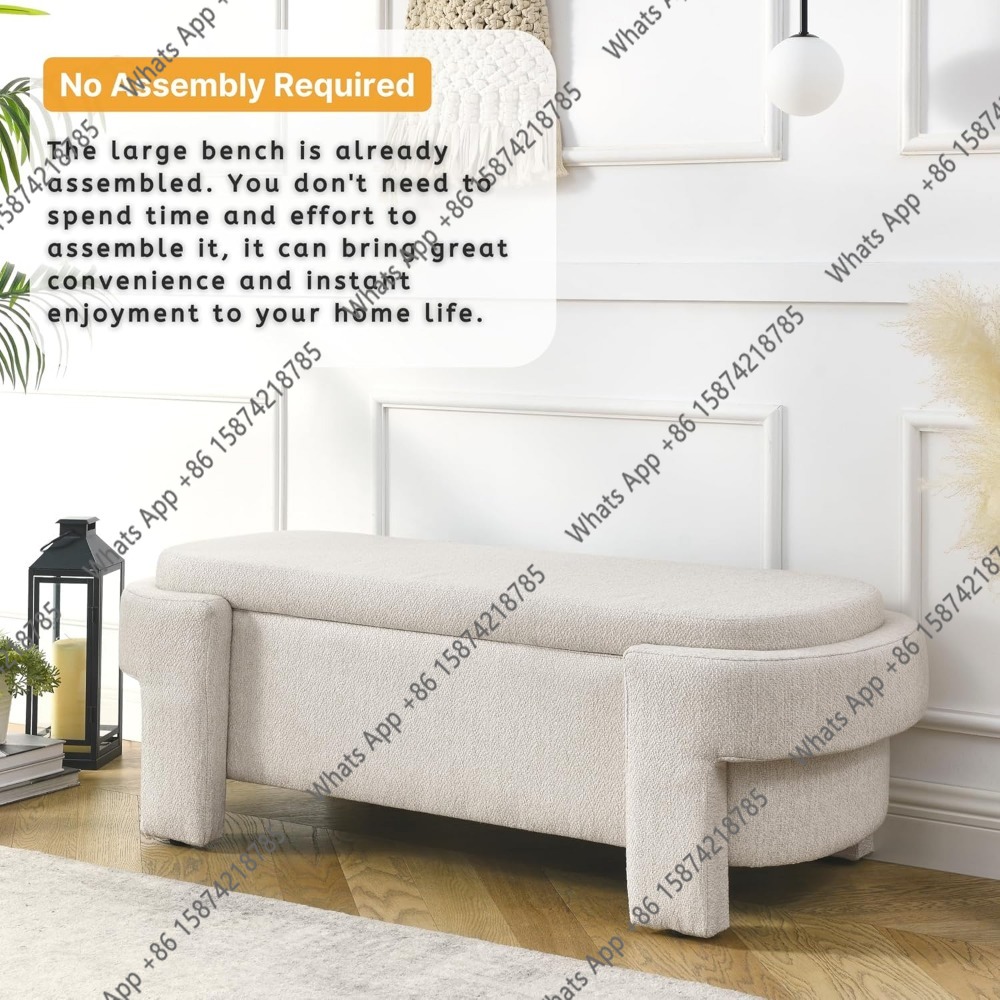 Banc de rangement ovale surdim - Bedroom Furniture avis et prix