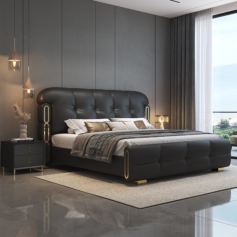 Meubles de chambre à coucher e - King Size Bed Frame With Storage Drawers avis et prix