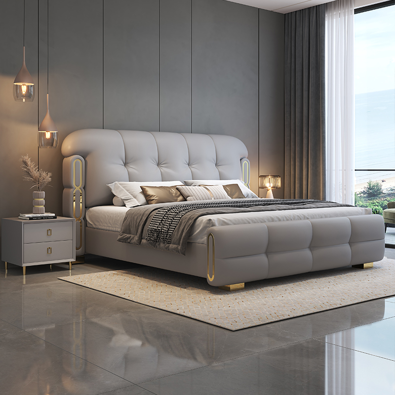 Meubles de chambre à coucher e - King Size Bed Frame With Storage Drawers avis et prix