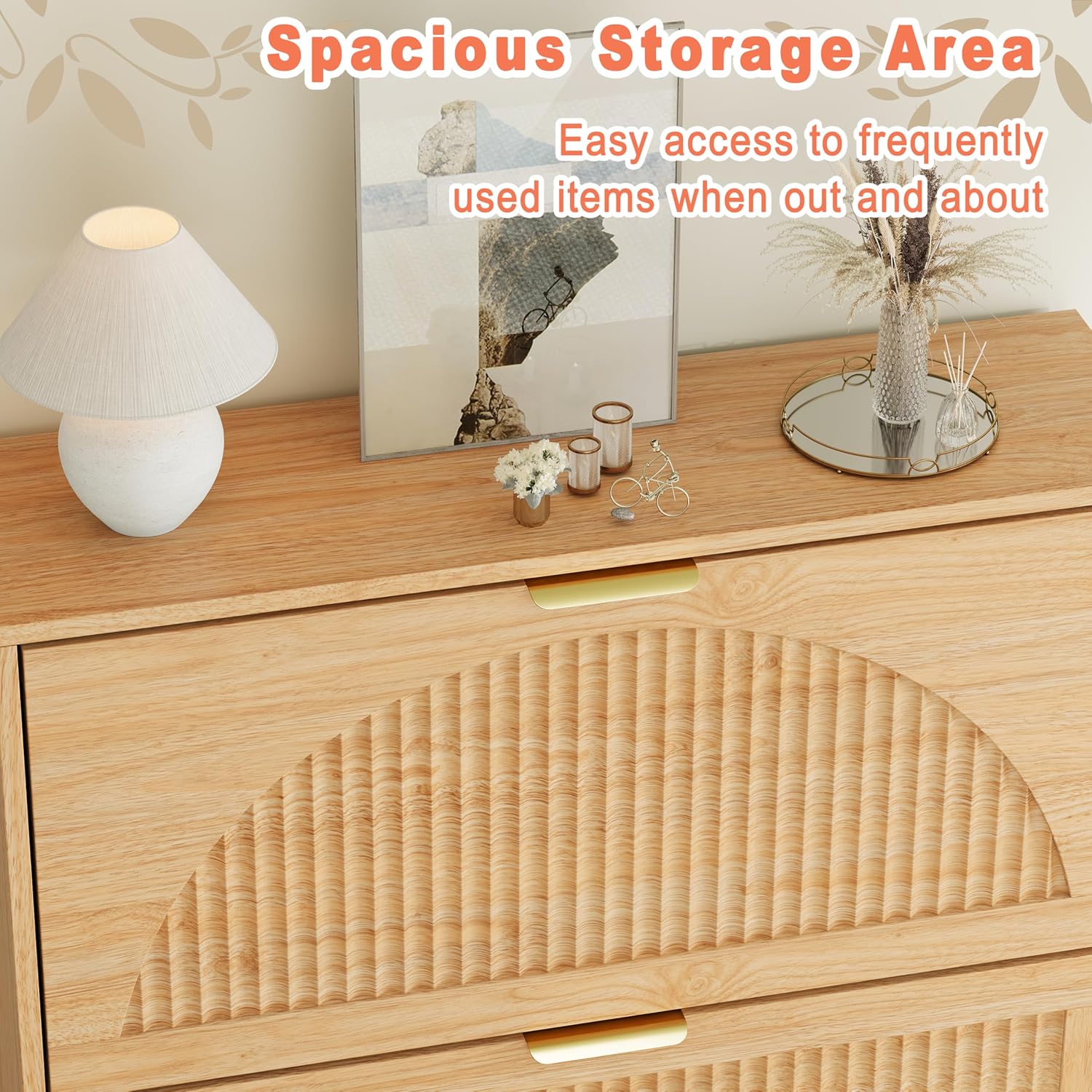 Armoire à chaussures en bois,  - Shoe Rack Cabinet Narrow Entryway avis et prix