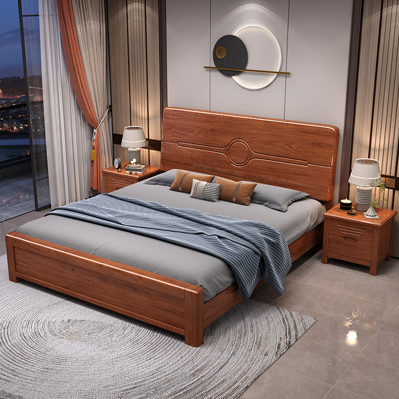 Lit en bois massif noyer, simp - Gas Lift Storage Bed Hydraulic avis et prix