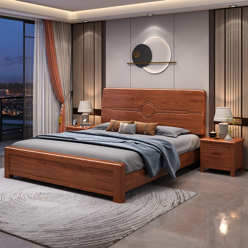 Lit en bois massif noyer, simp - Gas Lift Storage Bed Hydraulic avis et prix