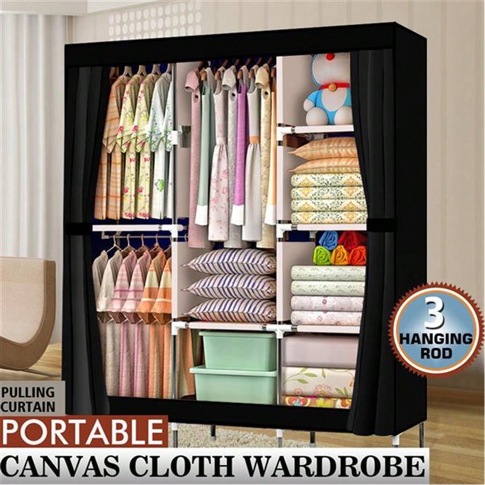 Armoire portable de 71 pouces, - Wardrobe Closet Portable Fabric Cover avis et prix