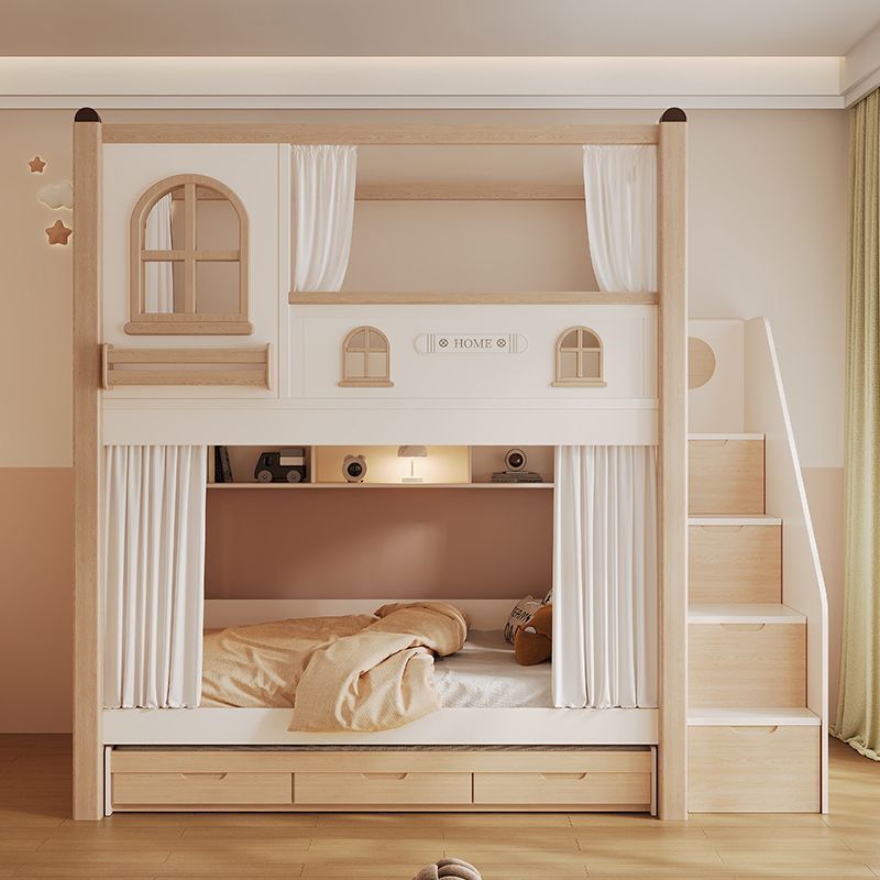 Lit superposé pour enfants ave - Bunk Bed With Stairs And Slide avis et prix