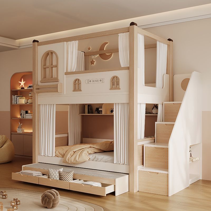 Lit superposé pour enfants ave - Bunk Bed With Stairs And Slide avis et prix