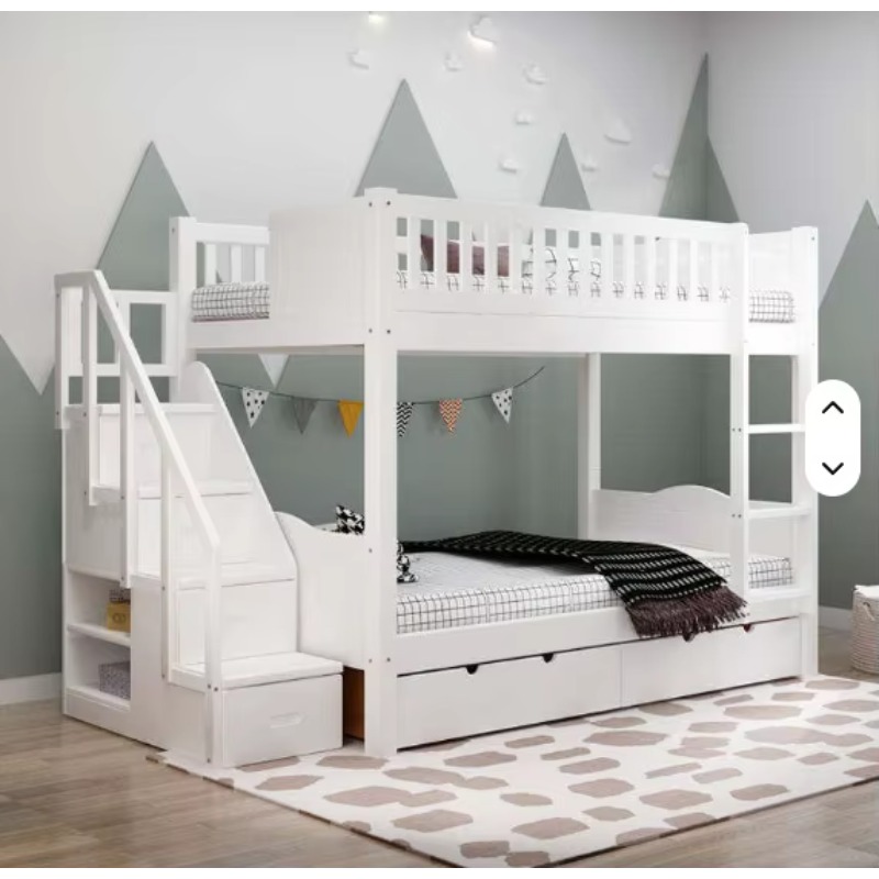 Lit superposé double pour enfa - Bunk Bed With Stairs And Slide avis et prix