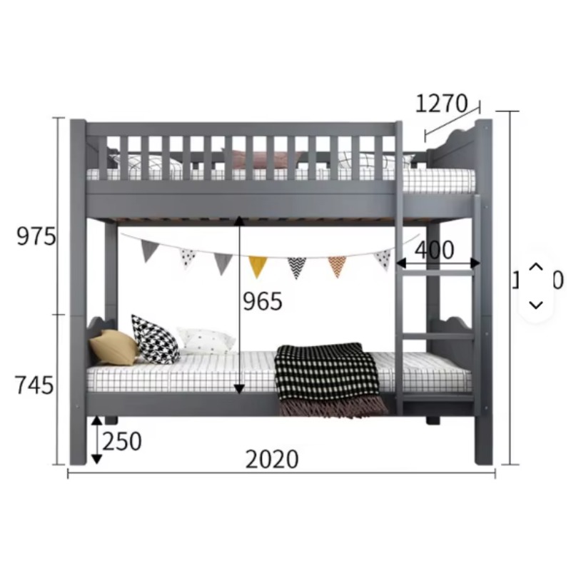 Lit superposé double pour enfa - Bunk Bed With Stairs And Slide avis et prix