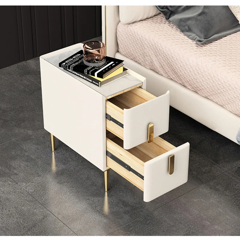 Table de chevet étroite à 2 ti - Solid Wood Nightstand 2 Drawers avis et prix