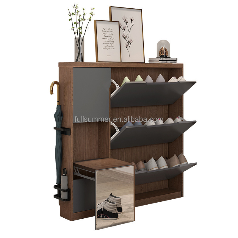 Meuble à chaussures fin, 17 cm - Shoe Rack Cabinet Narrow Entryway avis et prix