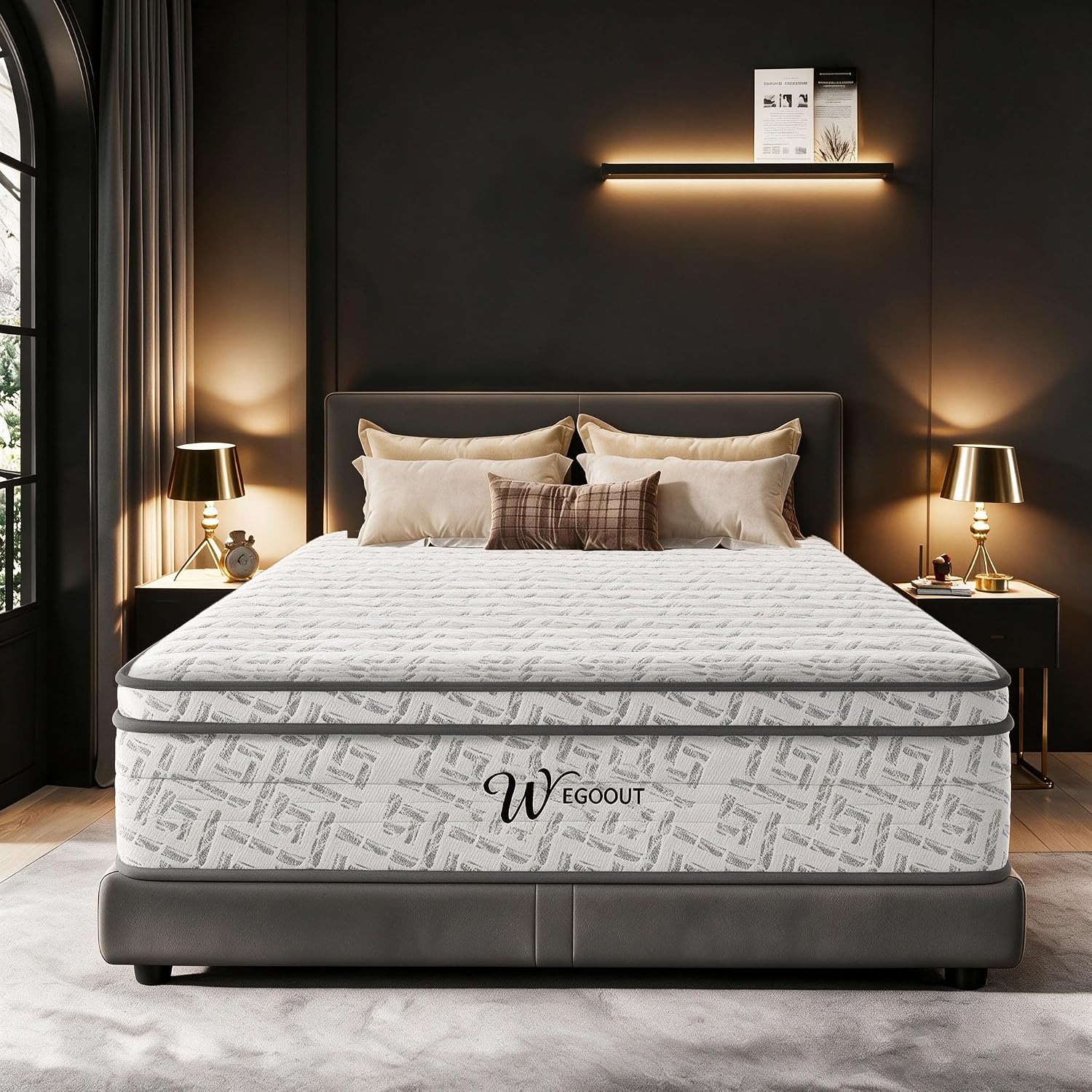 Matelas Queen Size 12 pouces,  - Memory Foam Mattress In A Box Queen avis et prix
