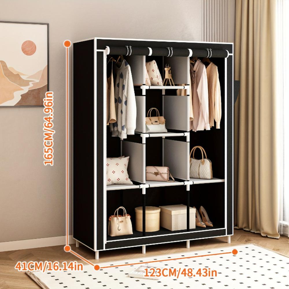 Armoire à vêtements portable d - Wardrobe Closet Portable Fabric Cover avis et prix