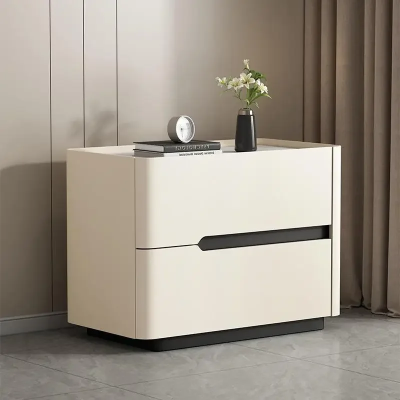 Table de nuit nordique moderne - Solid Wood Nightstand 2 Drawers avis et prix