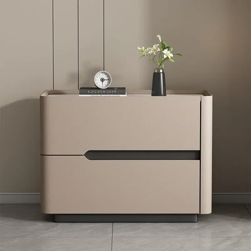 Table de nuit nordique moderne - Solid Wood Nightstand 2 Drawers avis et prix
