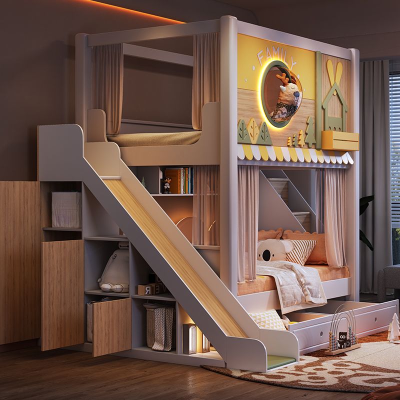 Lit superposé moderne sur le t - Bunk Bed With Stairs And Slide avis et prix