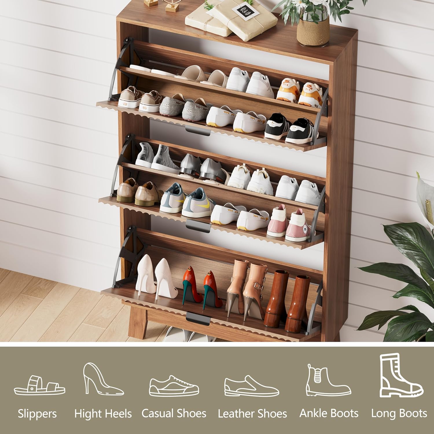 Meuble à chaussures d'entrée a - Shoe Rack Cabinet Narrow Entryway avis et prix