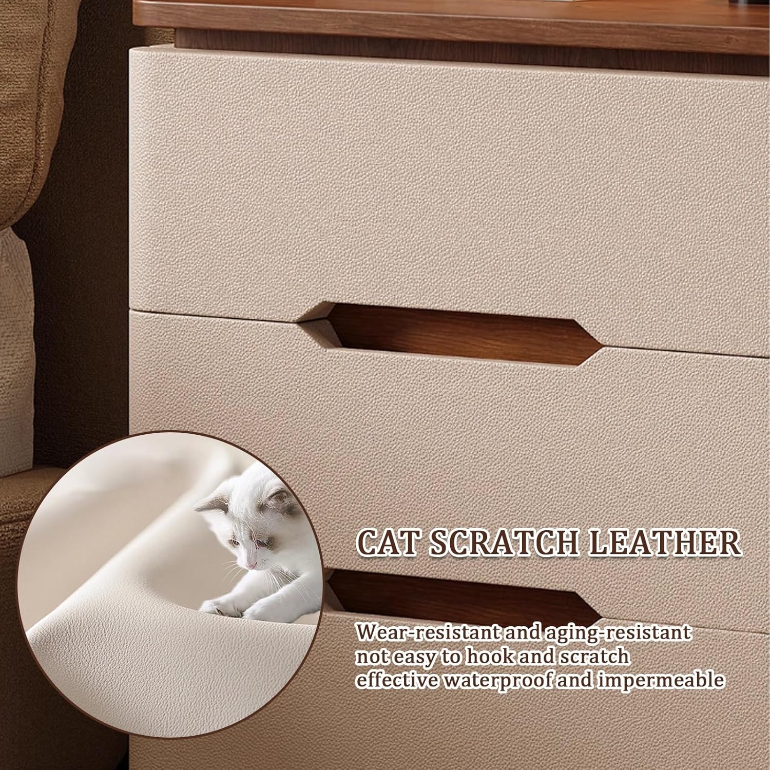 Tables de chevet pour chambre  - Solid Wood Nightstand 2 Drawers avis et prix